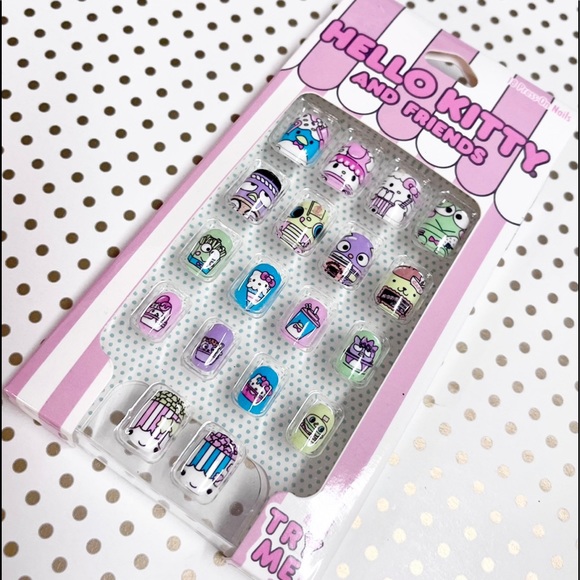 Kawaii Sanrio Nails Press on Nails Twin Stars, Keroppi, Hello Kitty, My Melody - Picture 2 of 4
